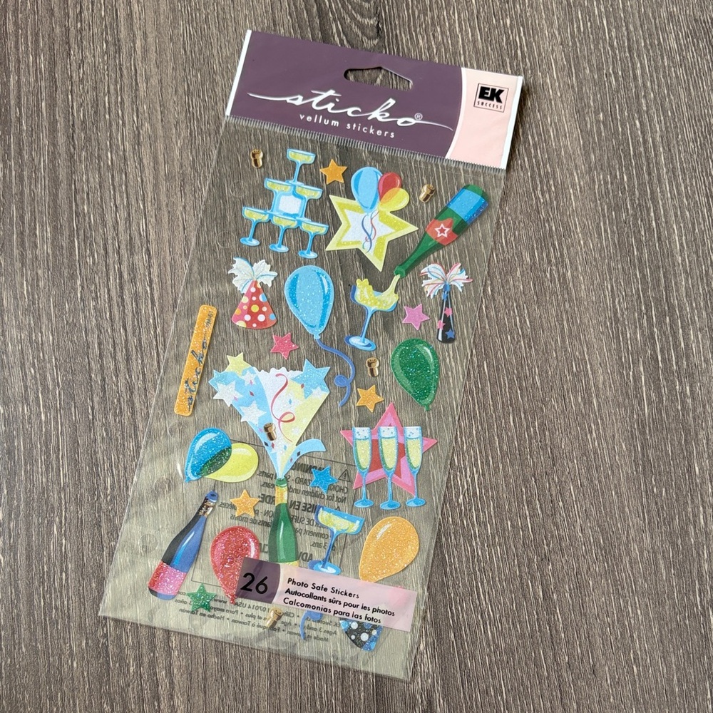 ❤️$3 Sticko Vellum Celebration Stickers